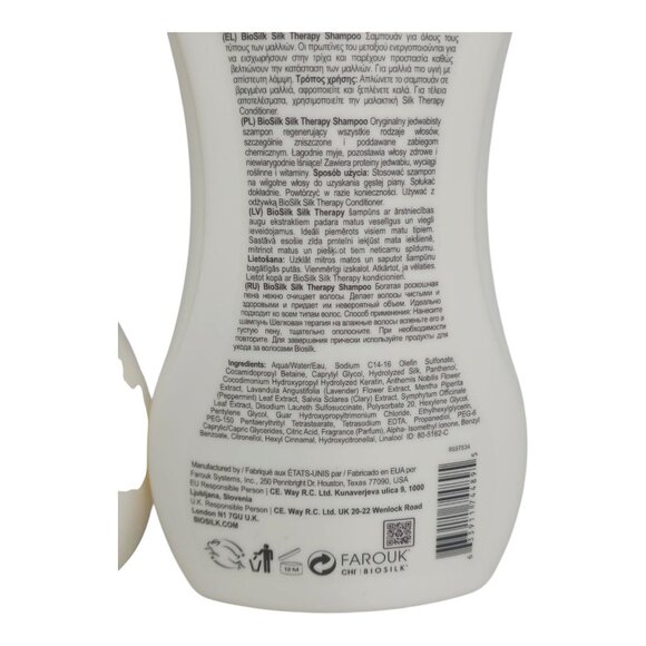 BioSilk Silk Therapy Shampoo & Conditioner Set 34 Oz Jumbo Sulfate Paraben Free - Picture 8 of 8